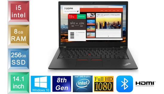 Lenovo ThinkPad T480s - i5 - 8GB RAM - 256GB SSD