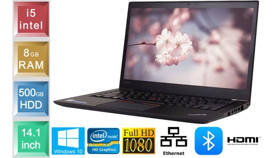 Lenovo ThinkPad T460 - i5 - 8GB RAM - 500GB HDD