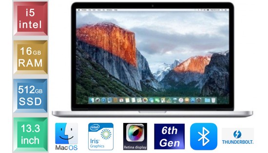 Apple MacBook Pro 13 A1706 - i5 - 16GB RAM - 512GB SSD