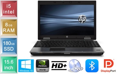 HP EliteBook 8540p - i5 - 8GB RAM - 180GB SSD
