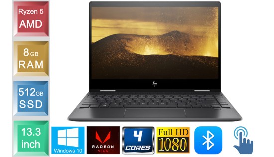 HP Envy x360 13-ar0305ng - Ryzen 5 - 8GB RAM - 512GB SSD - Touch