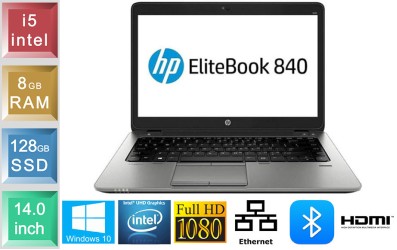 HP Elitebook 840 G3 - i5 - 8GB RAM - 128GB SSD