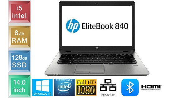 HP Elitebook 840 G3 - i5 - 8GB RAM - 128GB SSD