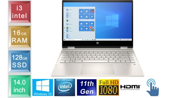 HP Pavilion x360 14 - i3 - 16GB RAM - 128GB SSD - Touchscreen