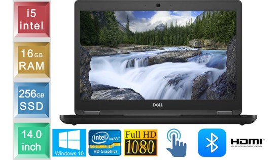 Dell Latitude 5490 - i5 - 16GB RAM - 256GB SSD - Touch