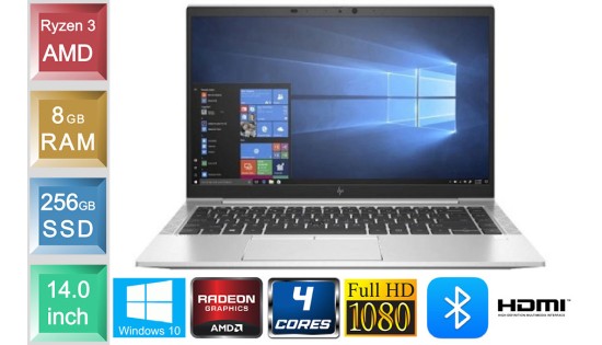 HP Elitebook 845 G7 - Ryzen 3 - 8GB RAM - 256GB SSD