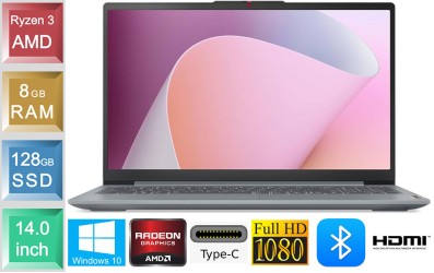 Lenovo Ideapad Slim 3 14AMN8- Ryzen 3 - 8GB RAM - 128GB SSD