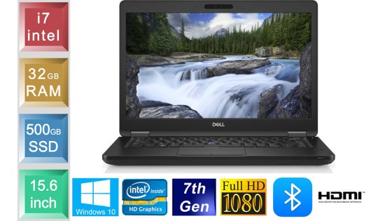 Dell Latitude 5580 - i7 - 32GB RAM - 500GB SSD