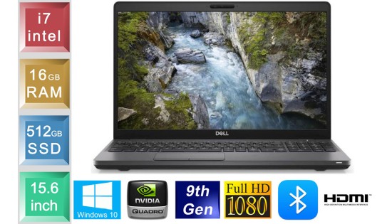 Dell Precision 3541 - i7 - 16GB RAM - 512GB SSD